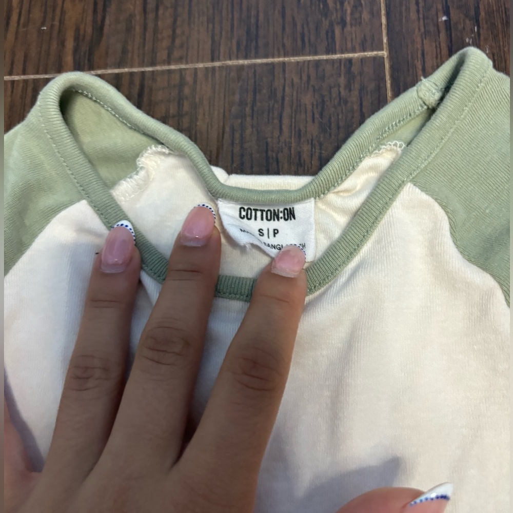 Cotten -On Small Green & grey top